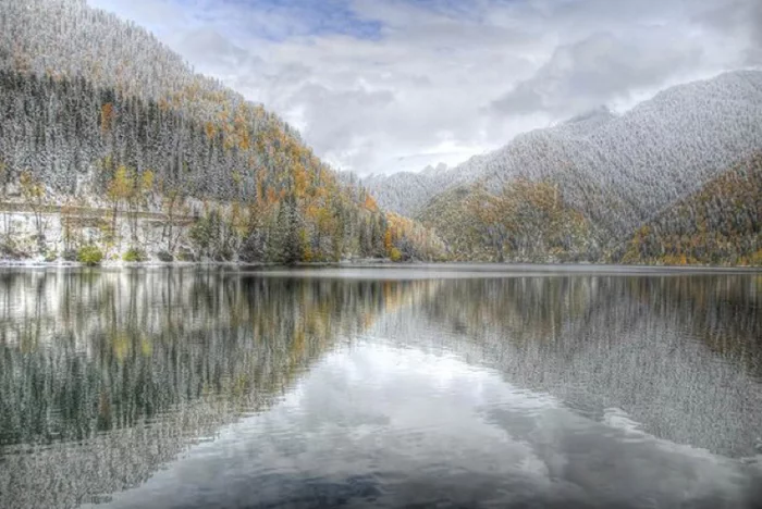 Lake Ritsa - Abkhazia, The photo, Nature, Lake