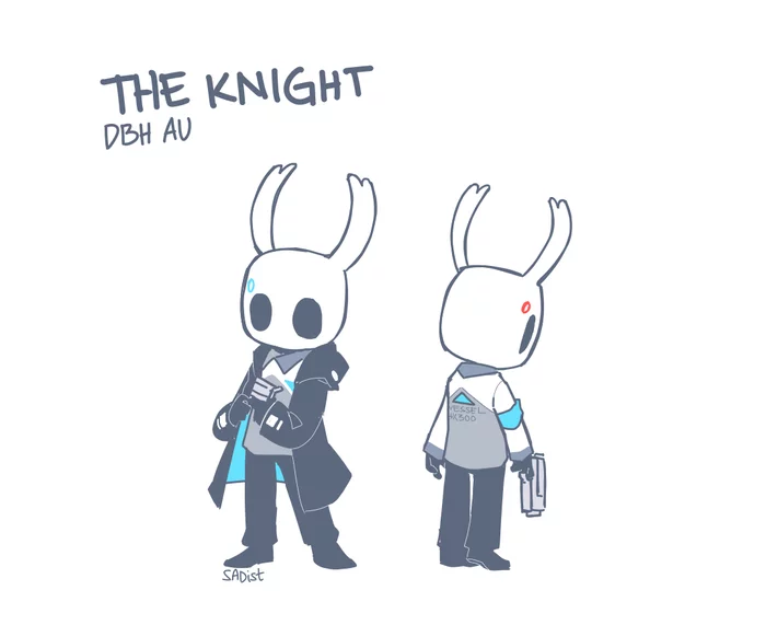 Hallownest: Become a Vessel - Hollow knight, Detroit: Become Human, Crossover, Art, Games, Longpost, Crossover