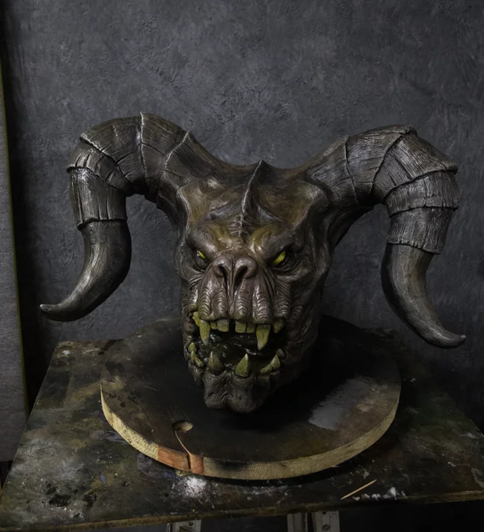 Made my husband a Deathclaw for his Fallout themed birthday party. - My, Prop School, Fallout, Death claw, Longpost, Fallout 4