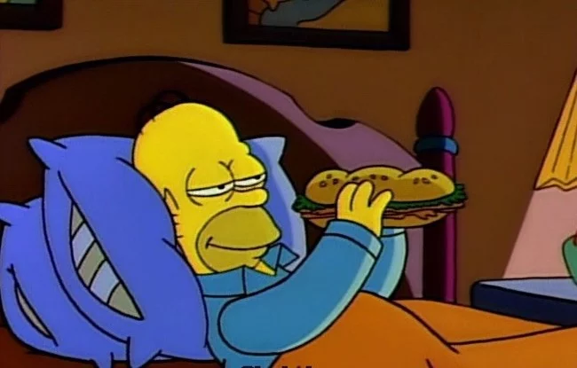 Simpsons for every day [November 8] - The Simpsons, Every day, Sandwich, Subway, Longpost