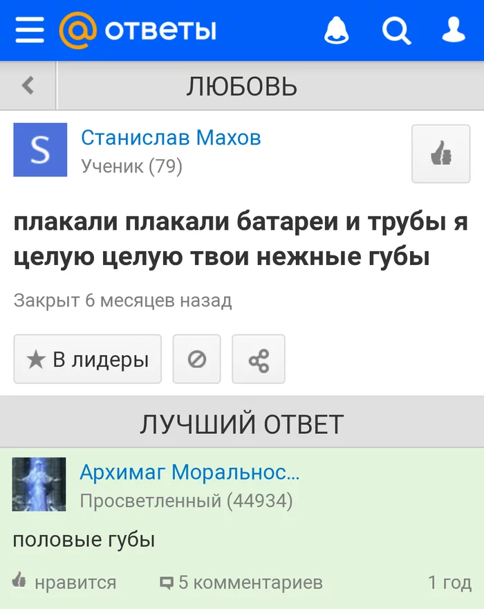 Enlightenment comes with answersmail and nerves - Mailru answers, Nerves