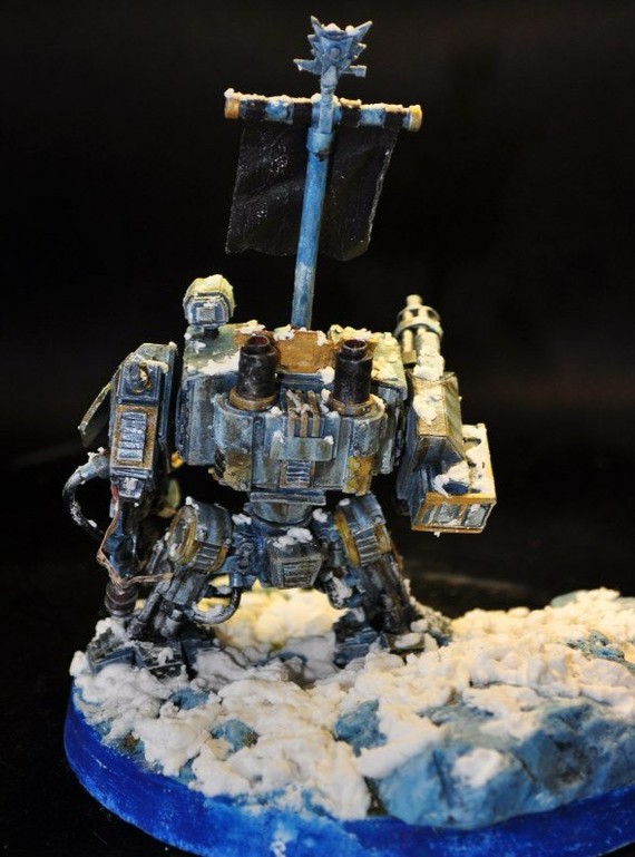 Wolfen dreadnought из бумаги - Моё, Warhammer 40k, Wh miniatures, Papercraft, Длиннопост