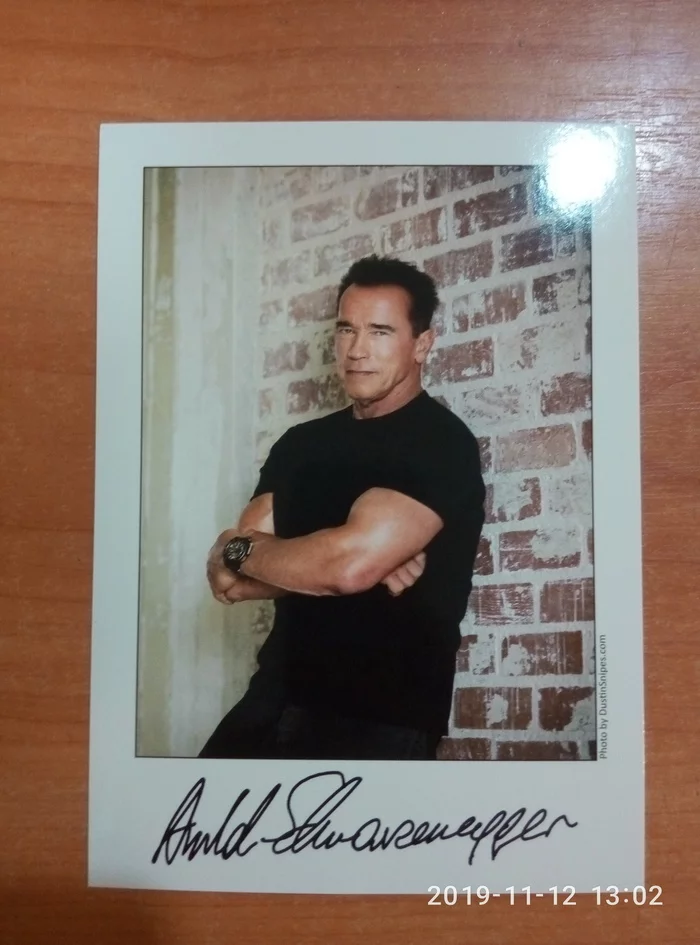 Autograph from Arnold - My, Arnold Schwarzenegger, Autograph, Legend, Longpost