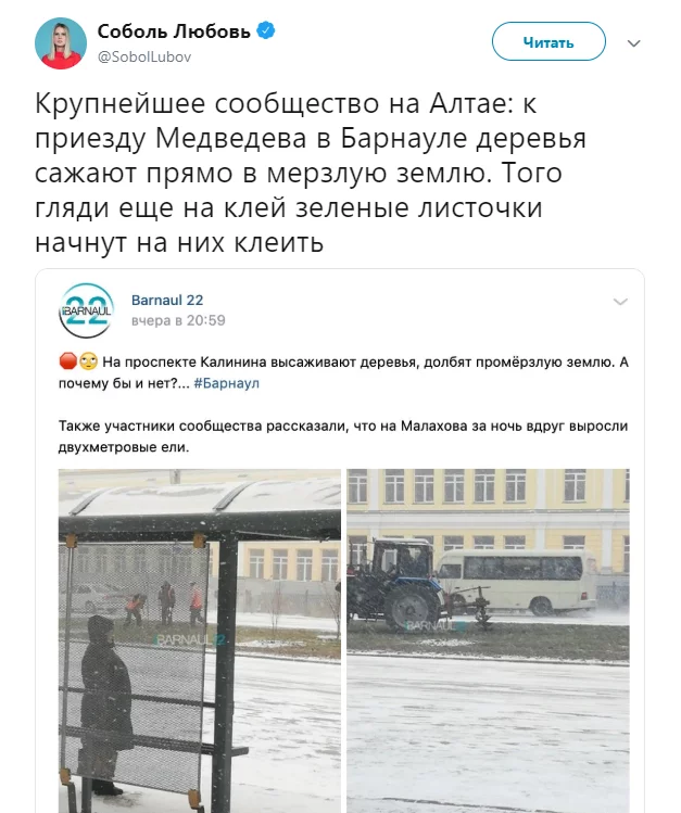 Let Lyuba steer. - Russia, Barnaul, Landing, Love Sable, Screenshot, Twitter