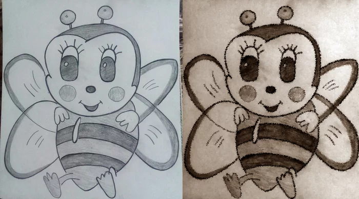 When there is nothing to do at the dacha in the summer (and you want to create!) - My, Pencil drawing, Treatment, Graphics editor, Images, Longpost