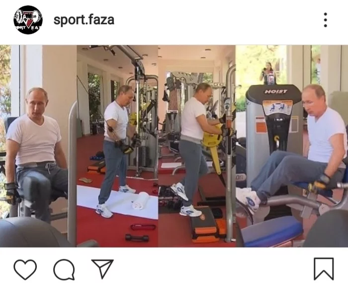 A Russian bodybuilder criticized Putin's training. - Vladimir Putin, Sports phase, Instagram, Workout, Longpost