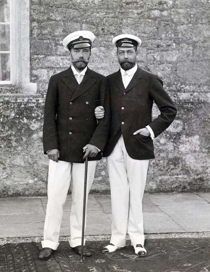 Nicholas II and George V - Doubles, Nicholas II, George V, The emperor, Facts, Drawing
