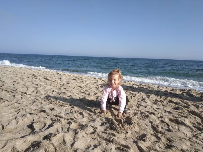 Through the mouth of a child... - My, Sea, Black Sea