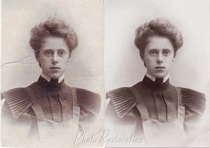 High school student - My, Photo restoration, Photoshop, Old photo