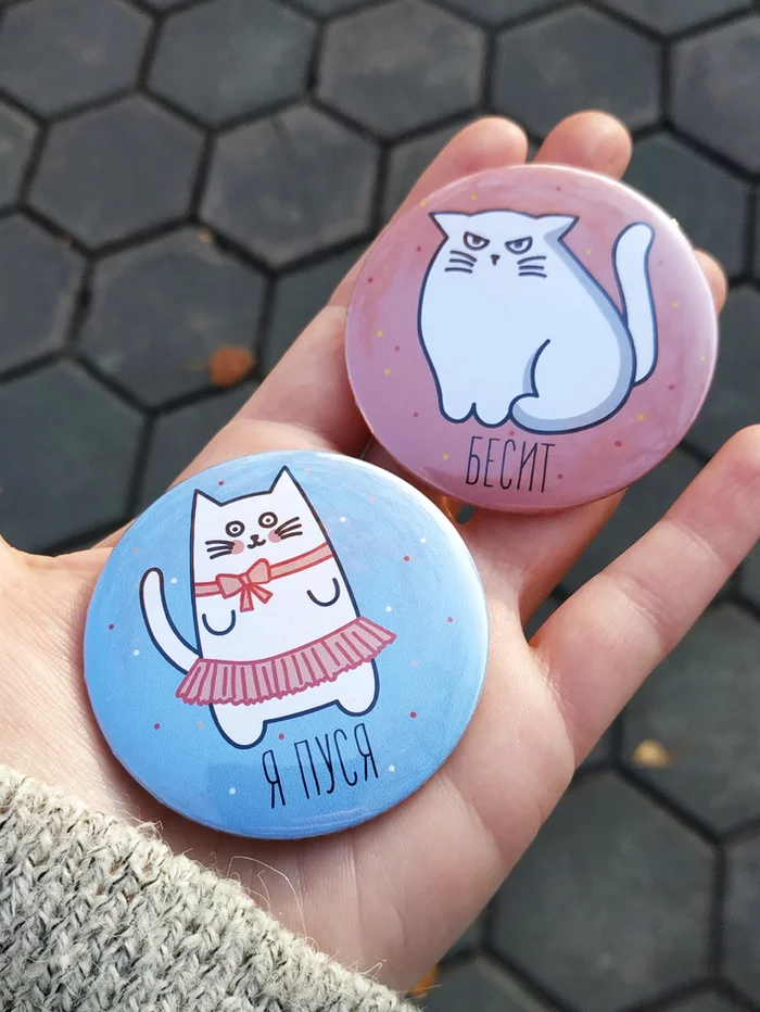 Made the badges! - Longpost, Design, cat, Icon, My
