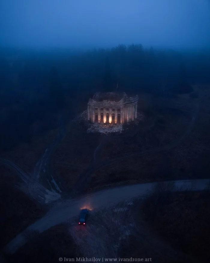 Abandoned atmosphere - My, Leningrad region, The Fifth Mountain, DJI Mavic Air, Aerial photography