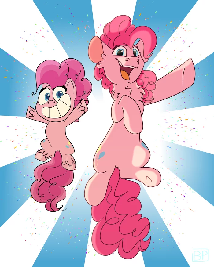 Pinky - My little pony, Pony Life, PonyArt, Pinkie pie, Glitterstar2000