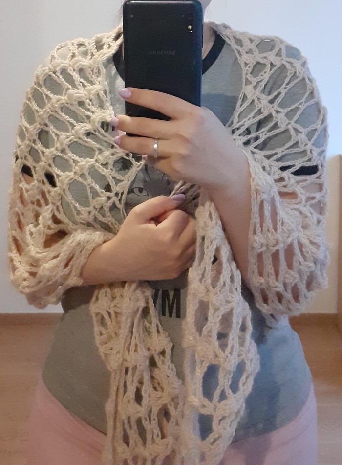 Утеплилась Рукоделие без процесса, Вязание крючком, Кот, Длиннопост