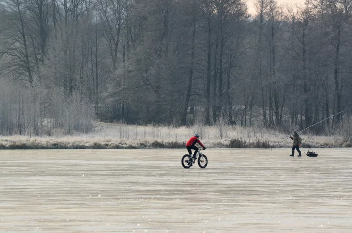 And there was ice on the lake - My, Beginning photographer, Nature, Winter, The photo, People, Longpost