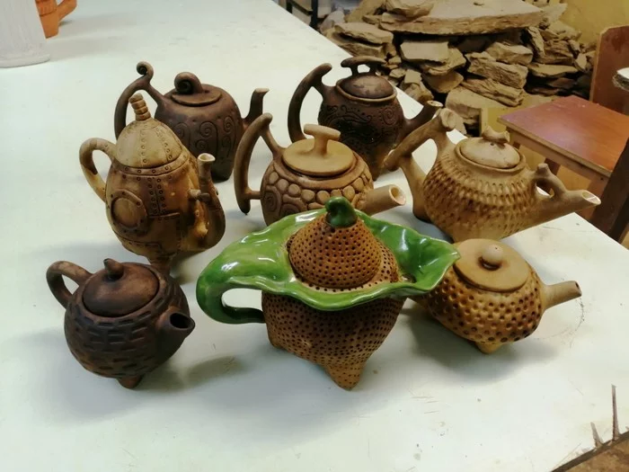 Dummies post №1 - My, Ceramics, Tea culture, Kettle, Tea ceremony, Handmade, Clay, Needlework without process, Longpost