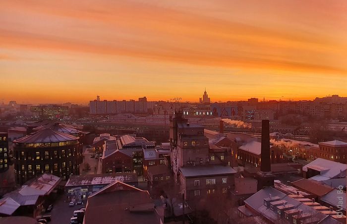 Orange sunset - My, Arma, Kurskaya Metro Station