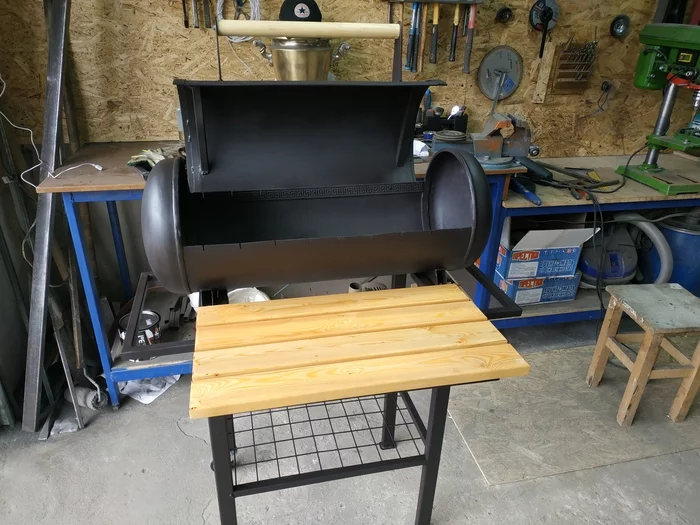 Barbecue from a gas cylinder - Longpost, Shashlik, Gas bottle, Brazier, My