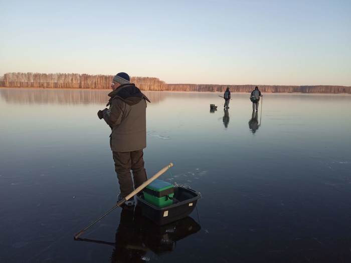 First Ice. - My, Fishing, Winter fishing, Spoon, Equalizer, Ice fishing, Longpost