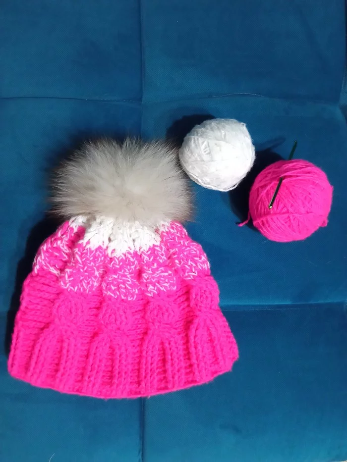 Warm crochet hat. - My, Crochet, Knitting, With your own hands, Handmade, Needlework without process