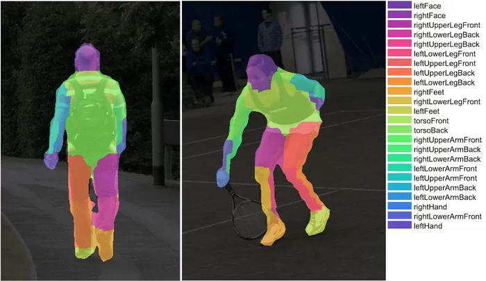 BodyPix: Real-time people segmentation with TensorFlow.js - Person, People, Division, Body, Tensorflow, Нейронные сети, Machine learning, GIF, Longpost, Neurohive