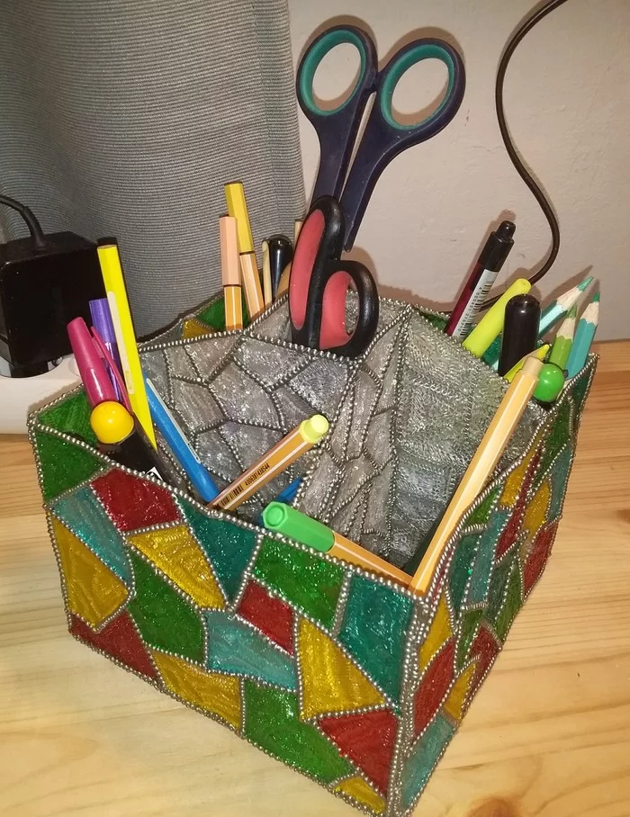 Organizer with 3D pen - My, 3D modeling, 3D pen, Organizer, Needlework without process, With your own hands, Longpost