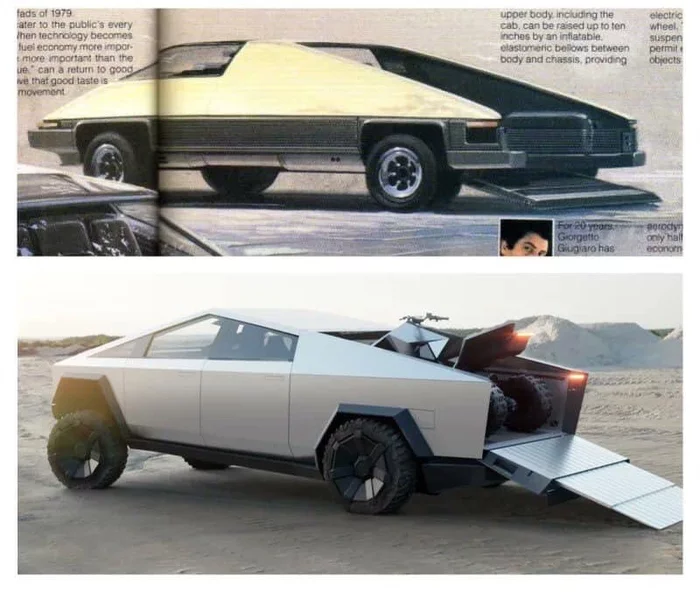 On the question of what could have inspired Elon Musk). Bring back my 1979 - Tesla cybertruck, Elon Musk, Tesla