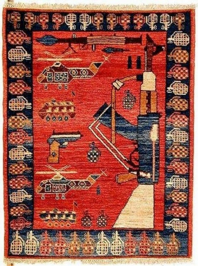 Afghan carpets with military patterns - Afghanistan, Carpet, Terrorism, Longpost