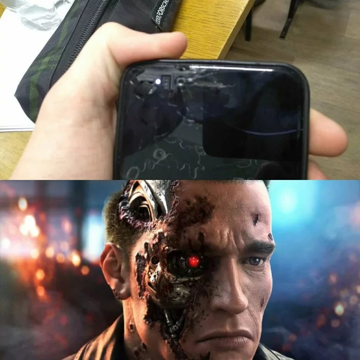 Bad luck - My, Xiaomi, Smashed, Failure, Terminator