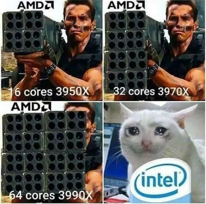 AMD vs Intel - Intel, AMD, Commando