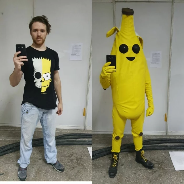 Cosplay on Peely (Fortnite) - My, Cosplay, Banana, Fortnite, Kazakhstan