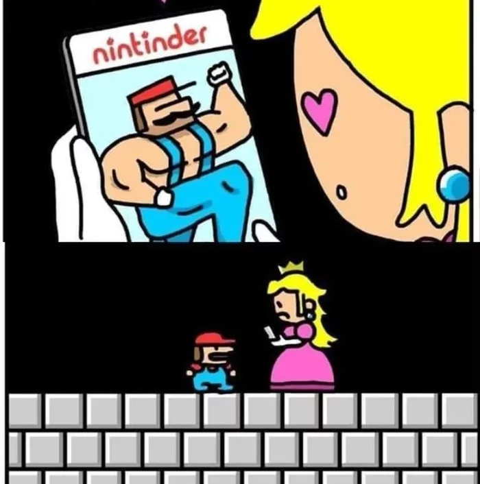 Tinder - Nintendo, Mario, Tinder