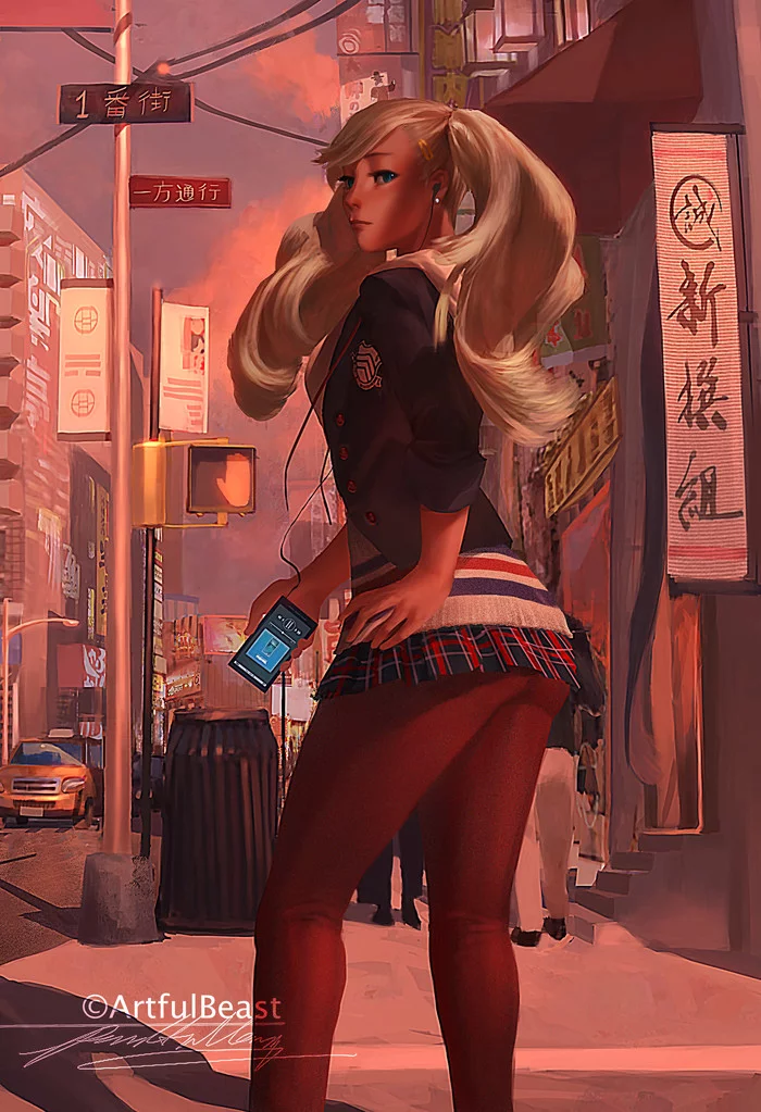 Ann Takamaki - Ann Takamaki, Persona 5, Игры, Арт