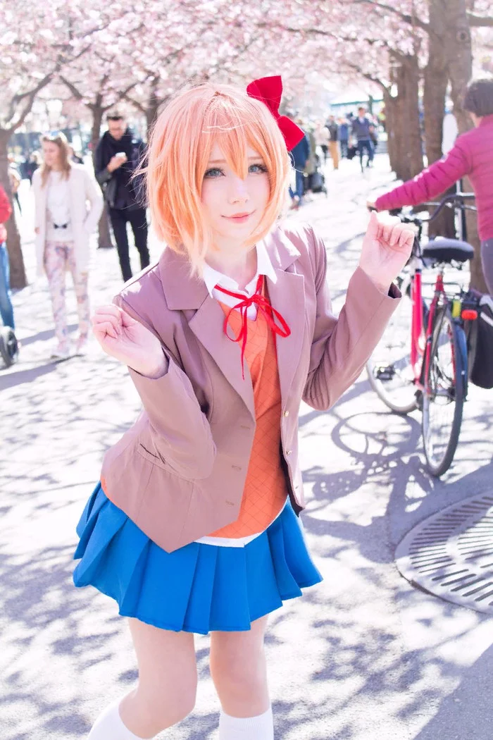 Sayori - Cosplay, Doki Doki Literature Club, Sayori, Visual novel, Longpost