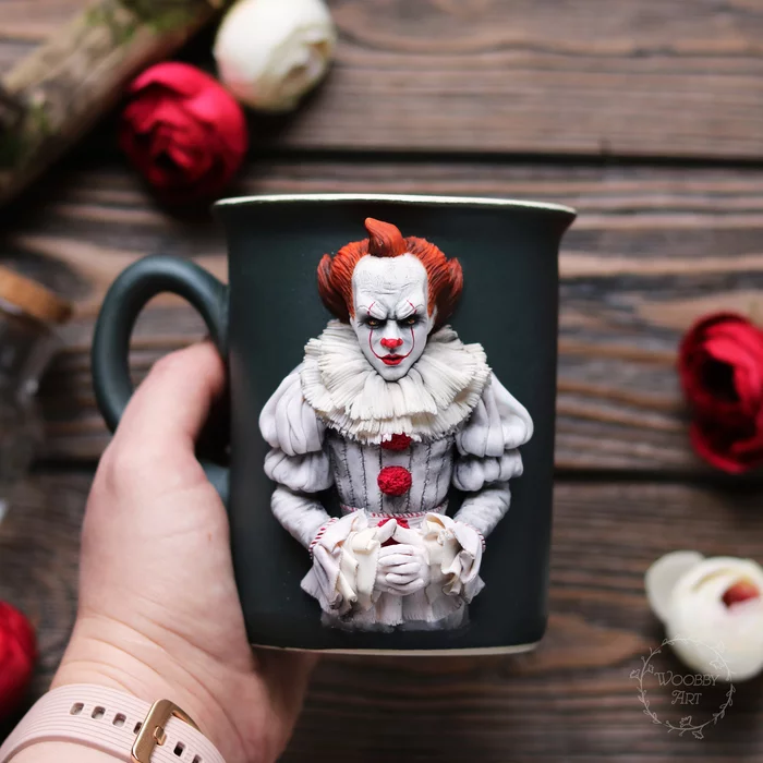 Pennywise - My, It, Polymer clay, Needlework without process, Needlework with process, Pennywise, It 2, Movies, Horror, Video, Longpost