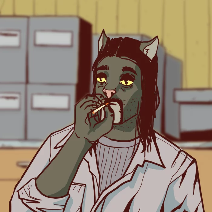 Blacksad x True Detective - My, Blacksad, Comics, True detective (TV series), Drawing, Fan art, Art