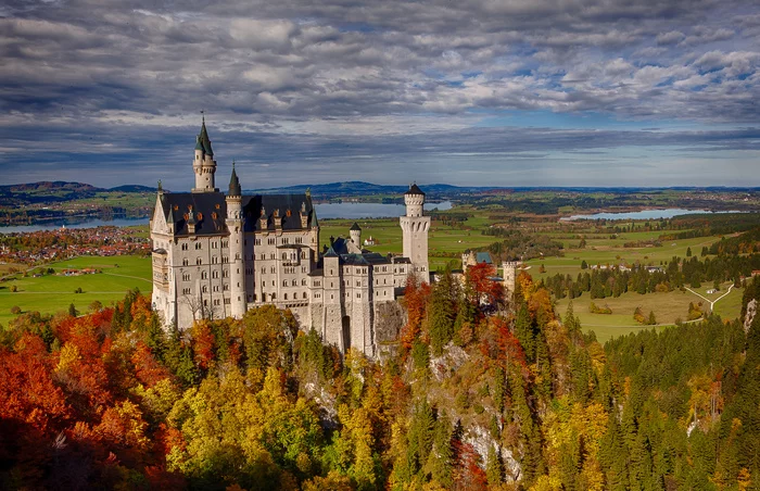 Seasons and Neuschwanstein Castle - Neuschwanstein, Germany, Bavaria, Seasons, Images, Longpost, Beautiful view, Lock