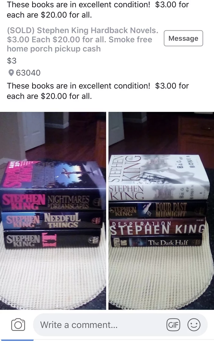 Confidence - My, Books, Stephen King, Confidence, USA, Longpost