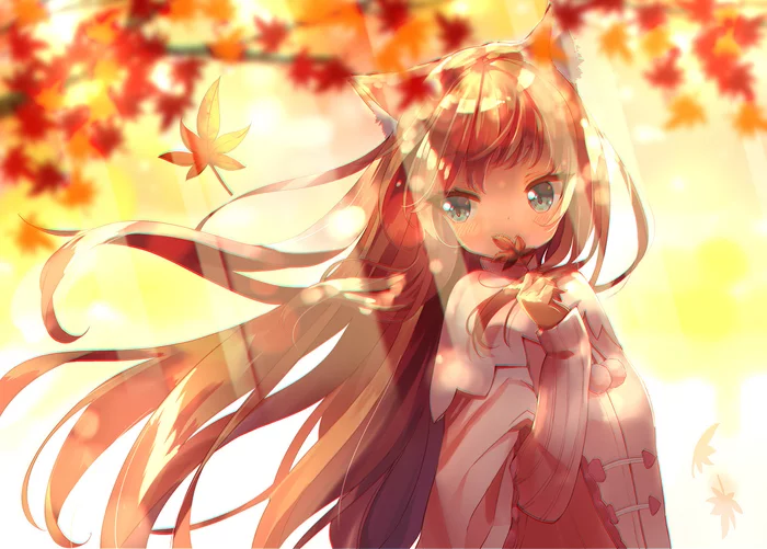 Anime art - Anime art, Original character, Anime, Loli, Animal ears