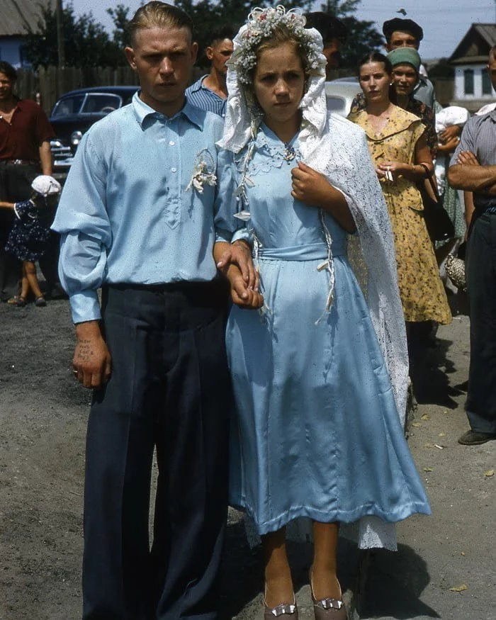 Wedding, USSR, late 1950s - May you live happily ever after, Old photo, Wedding, the USSR