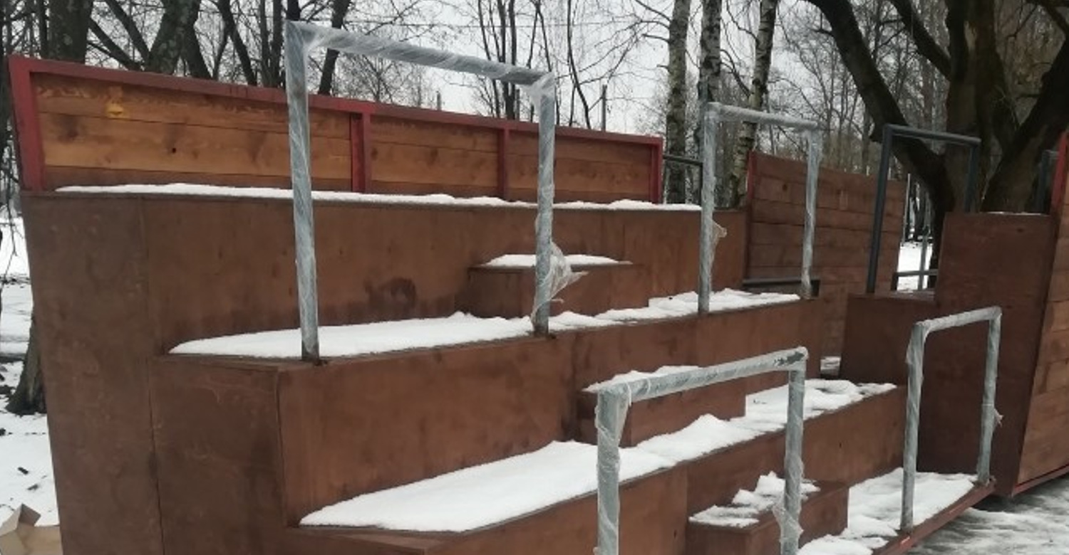 Благоустройство в городе Дубна, осторожно, жесть! | Пикабу