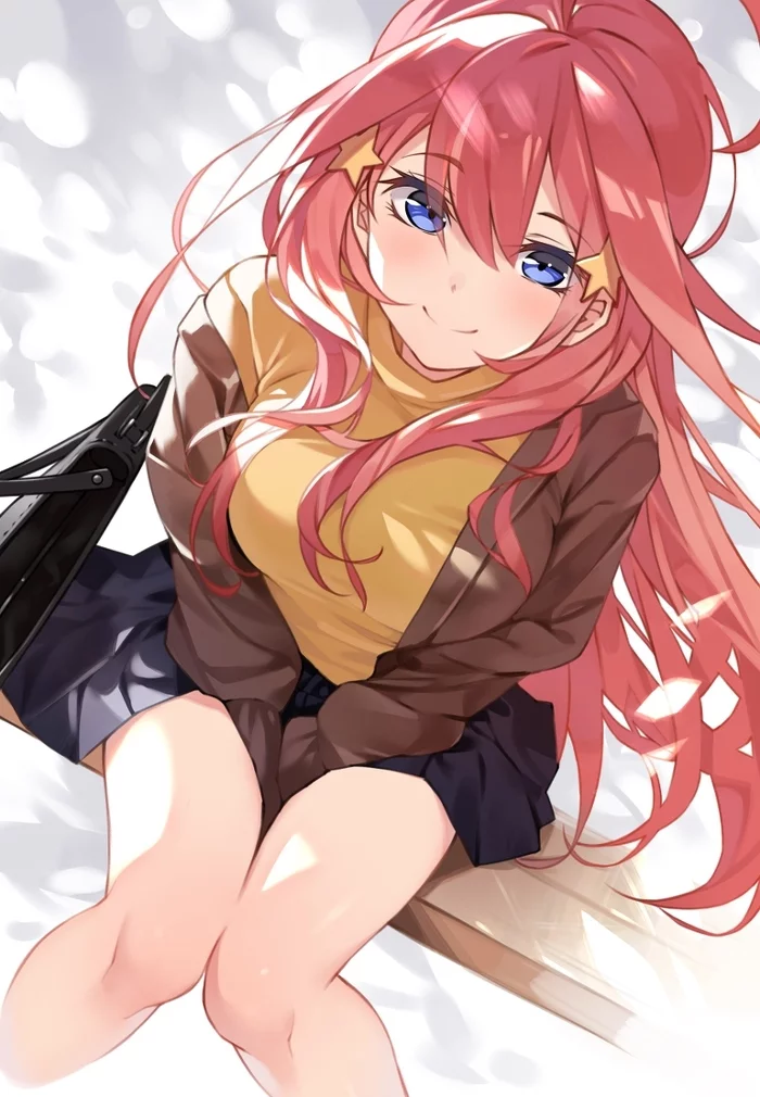 Itsuki Nakano - Anime, Art, Anime art, Nakano Itsuki, The Quintessential Quintuplets, Gotoubun no hanayome, Girls, Pixiv