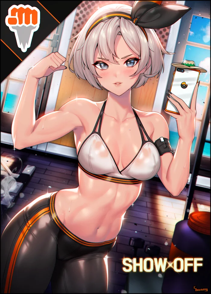 Show Off - Арт, Крепкая девушка, Bea, Покемоны, Аниме, Anime Art, Спортивные девушки, Chihun815