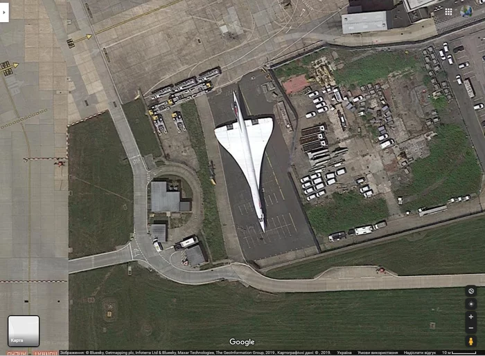 Concord on Google Maps - Concorde, British Airways, London, London Heathrow, Concord