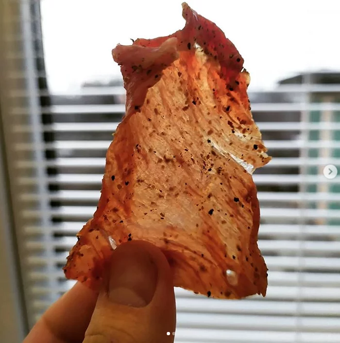 Meat chips. 2 times cheaper than in the store made from real meat. Ready in 6 hours! - My, Sausage, Meat, Meat chips, Recipe, Food, Cooking, Longpost