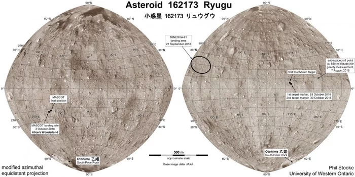 Impact craters reveal the geological history of the Ryugu asteroid - Space, Crater, Ryugu, Hayabusa-2, Diameter, Cendrillon, Analysis
