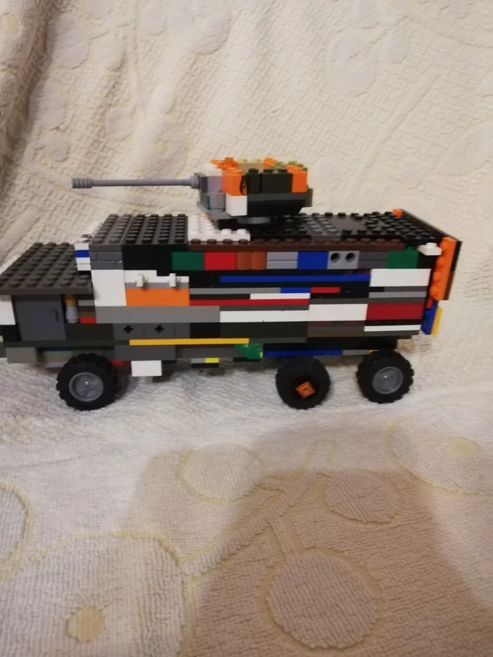 Lego (analogue) transport post apocalypse - My, , Post apocalypse, Techno darkness, Longpost, Constructor
