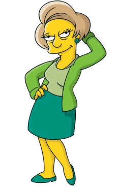 Simpsons animated series characters (13) - Copy-paste, The Simpsons, Longpost, Characters (edit), Edna Crabapple
