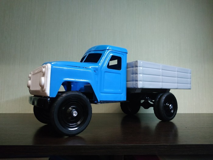 The second life of a toy truck - Toys, 3D печать, Numbers, Restoration, Needlework with process, Longpost, Irony