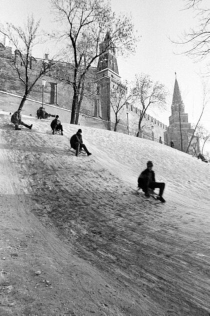 Aluminum sled USSR... - Russia, the USSR, Childhood, Winter, Sled, Longpost