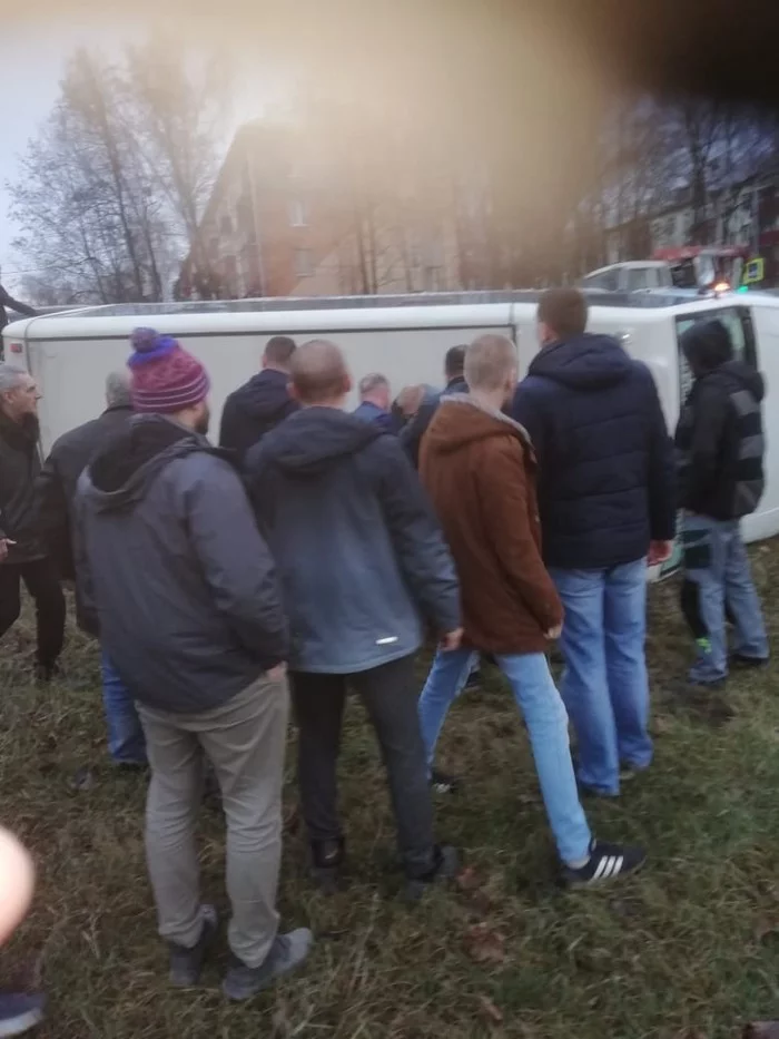 Accident involving a Balashikha minibus - My, Road accident, Crash, Balashikha, Video, Longpost, Minibus